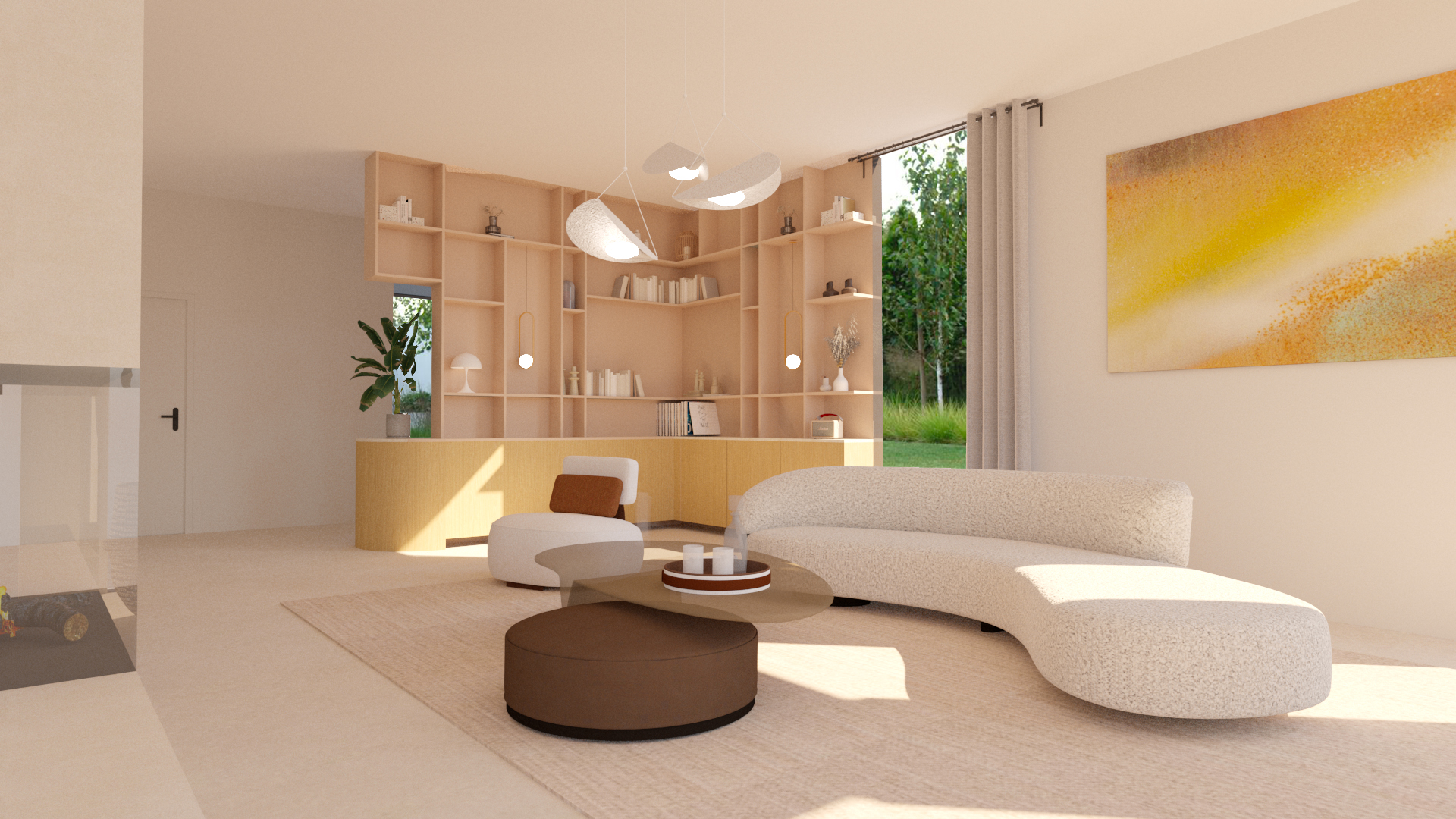 Aménagement d’intérieur au Touquet pour une maison en construction : optimisation des espaces avec un aménagement sur mesure, fonctionnel et moderne